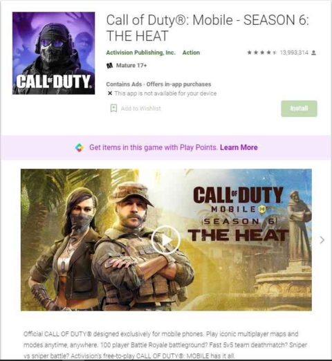 Call Of Duty Mobile game