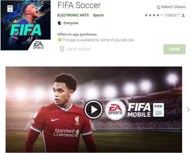 Download Fifa football on android