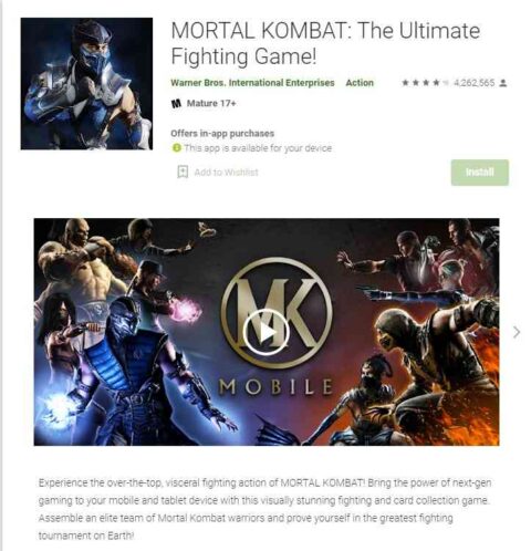 Mortal Combat X android game