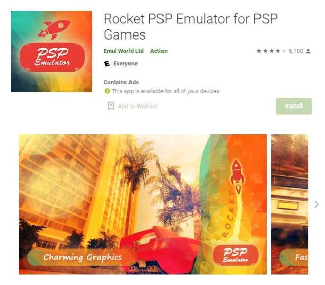 Rocket PSP Emulator - Best ppsspp Games