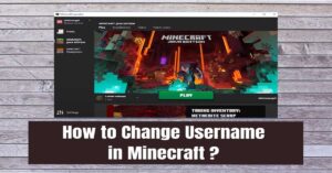 How to change Minecraft Username