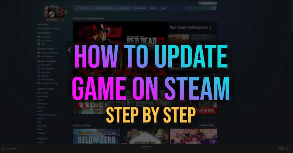 How to update a game on steam
