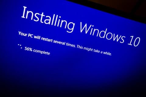 Windows 10 install, to fix getting windows ready stuck