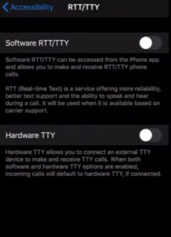 RTT and TTY option