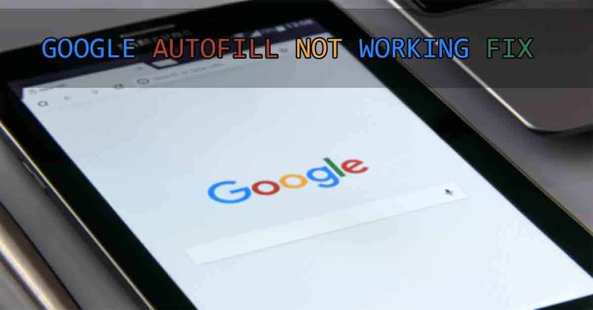 How to fix Google Autofill Not Working Android