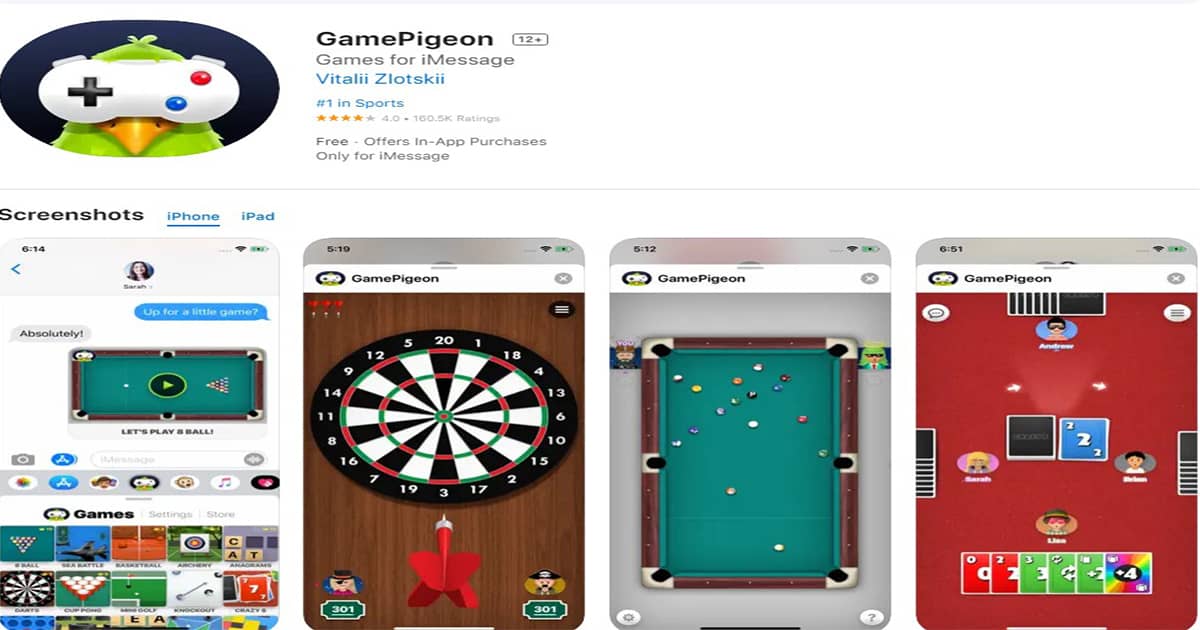 Game Pigeon app on app store