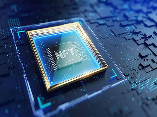 Blockchain and NFTs-NFT on a motherboard