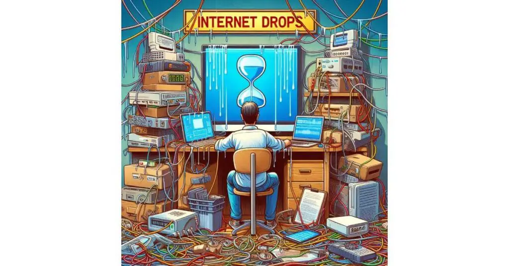 internet drops every hour